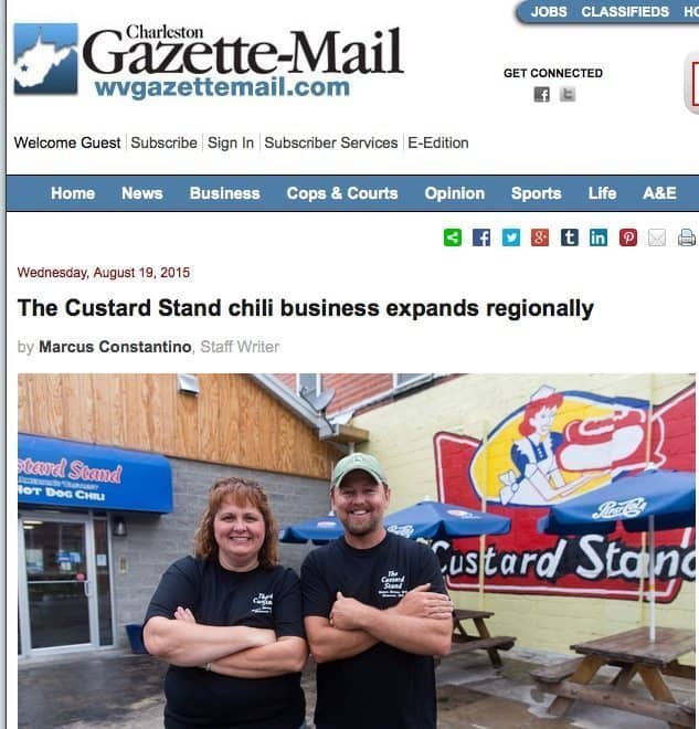 Charleston Gazette-Mail website photo