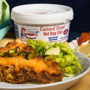Custard Stand Hot Dog Chili Taco Bake
