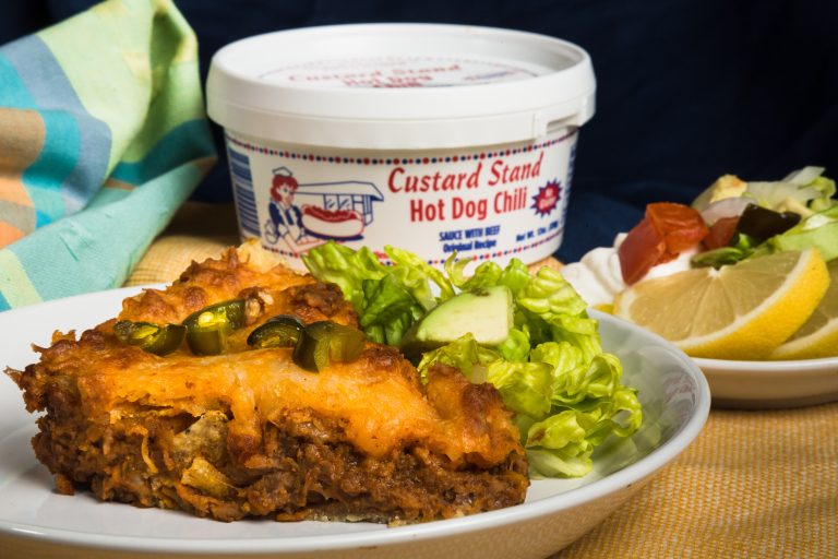 Custard Stand Hot Dog Chili Taco Bake