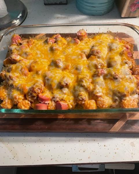 tater tot chili bake